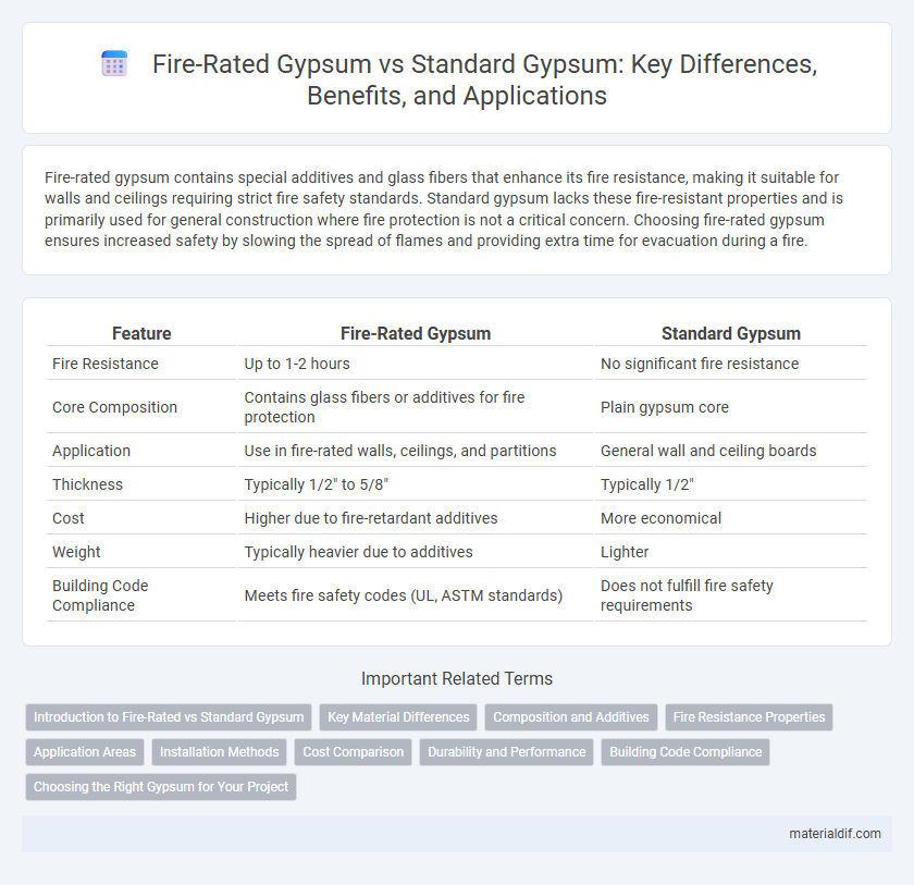 Fire-Rated Gypsum vs Standard Gypsum: Key Differences, Benefits, and Applications