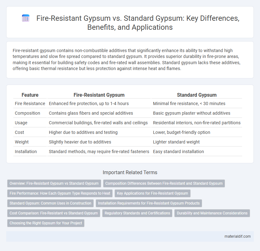 Fire-Resistant Gypsum vs. Standard Gypsum: Key Differences, Benefits, and Applications