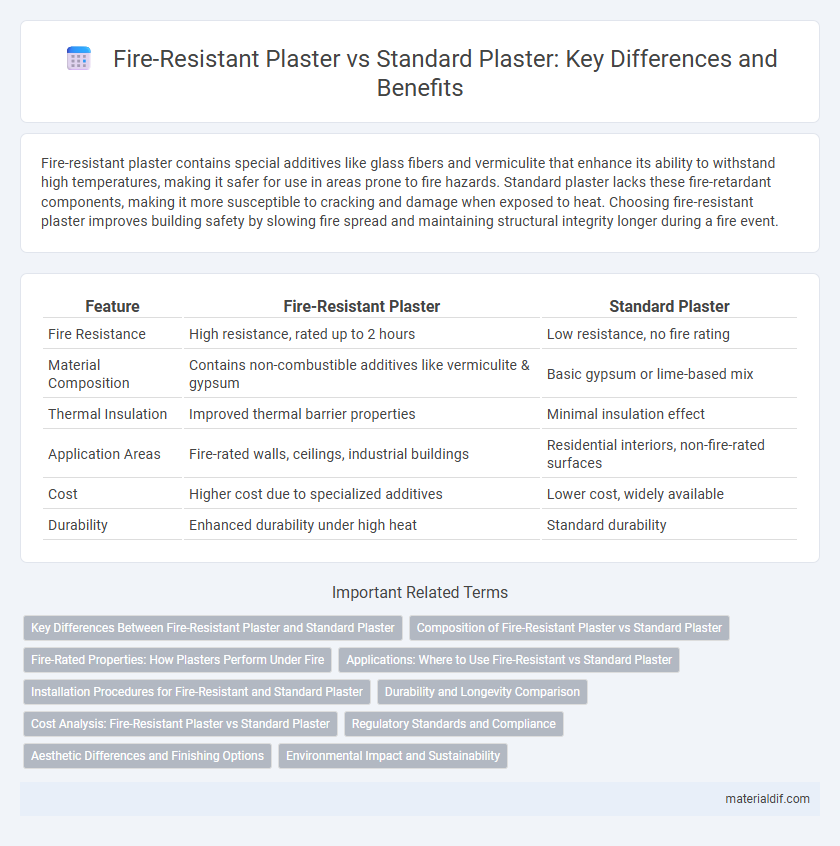 Fire-Resistant Plaster vs Standard Plaster: Key Differences and Benefits
