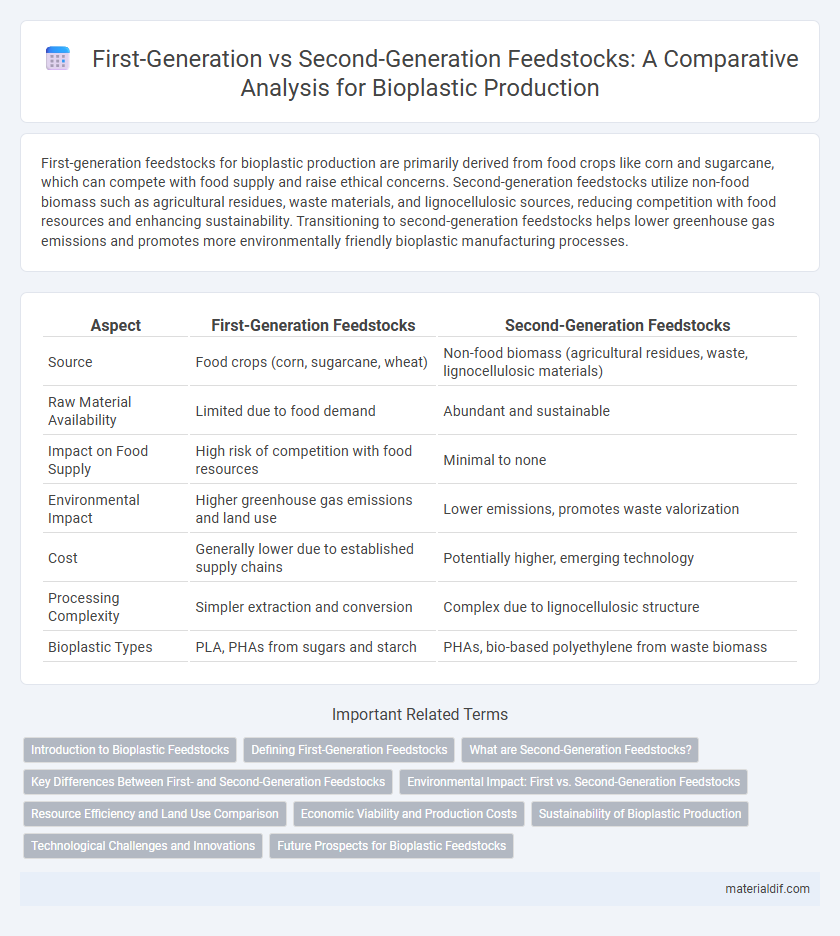 First-Generation vs Second-Generation Feedstocks: A Comparative Analysis for Bioplastic Production