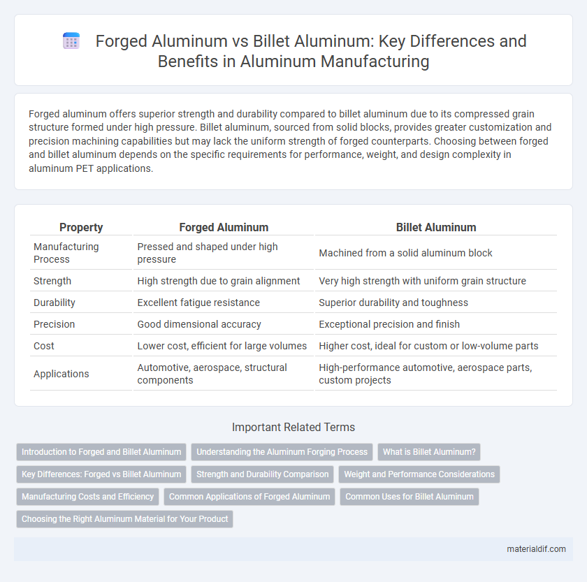 Forged Aluminum vs Billet Aluminum: Key Differences and Benefits in Aluminum Manufacturing