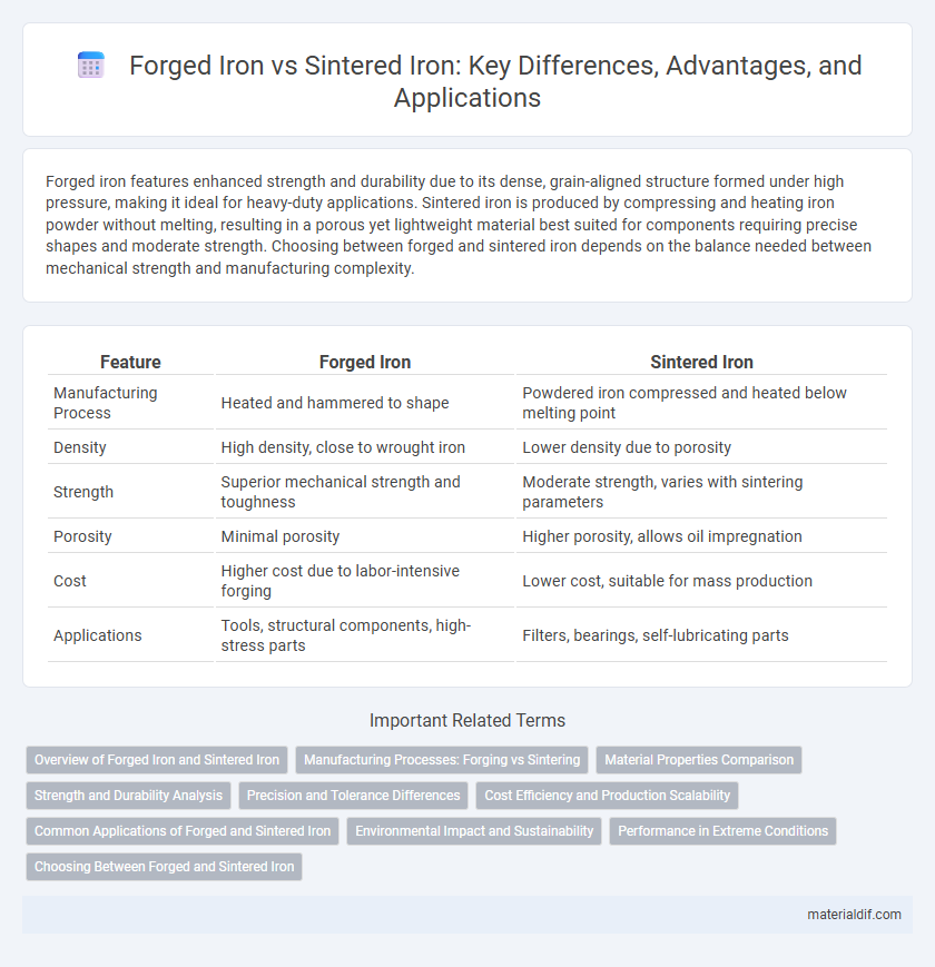 Forged Iron vs Sintered Iron: Key Differences, Advantages, and Applications