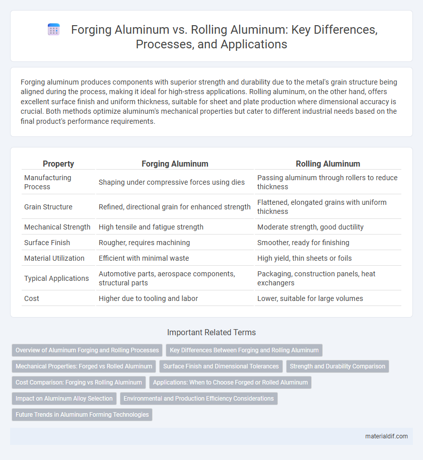Forging Aluminum vs. Rolling Aluminum: Key Differences, Processes, and Applications