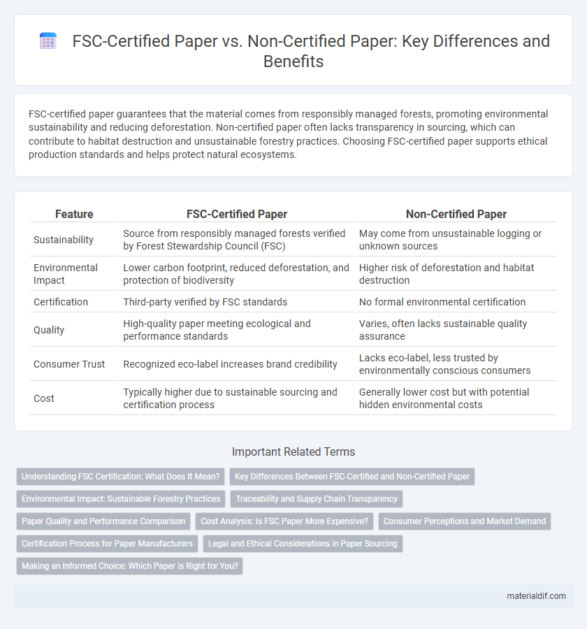 FSC-Certified Paper vs. Non-Certified Paper: Key Differences and Benefits