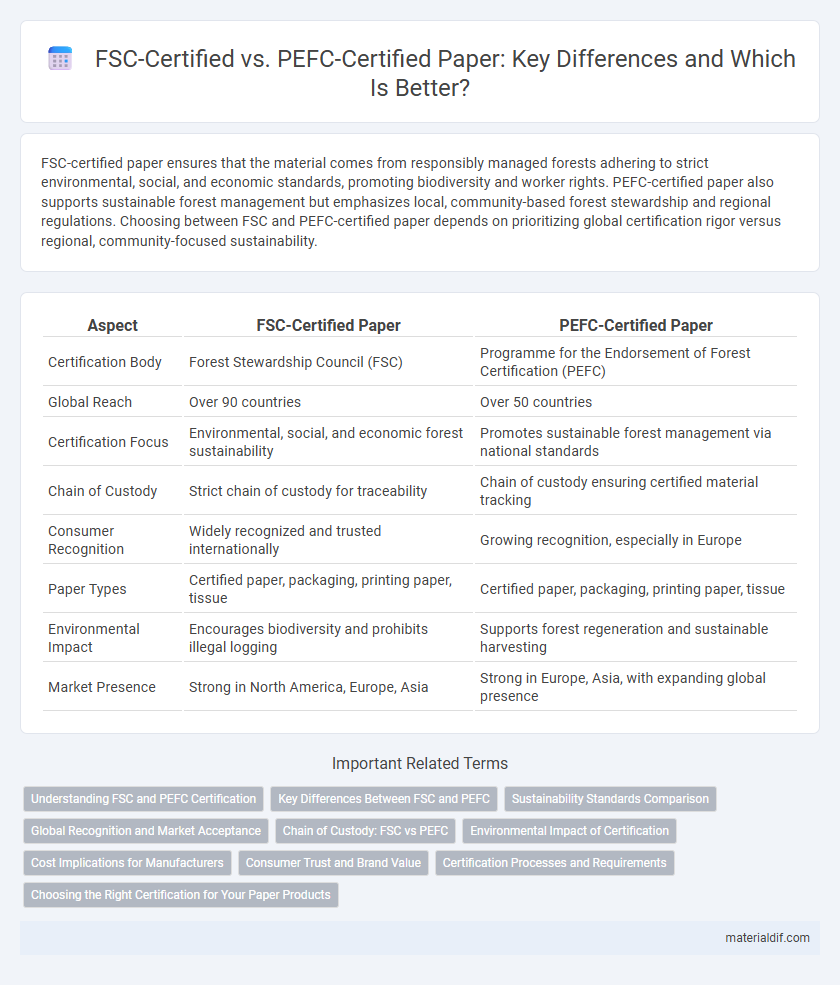 FSC-Certified vs. PEFC-Certified Paper: Key Differences and Which Is Better?