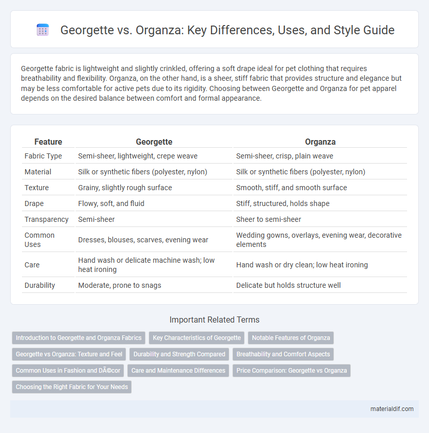 Georgette vs. Organza: Key Differences, Uses, and Style Guide
