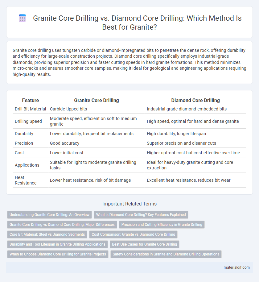 Granite Core Drilling vs. Diamond Core Drilling: Which Method Is Best for Granite?