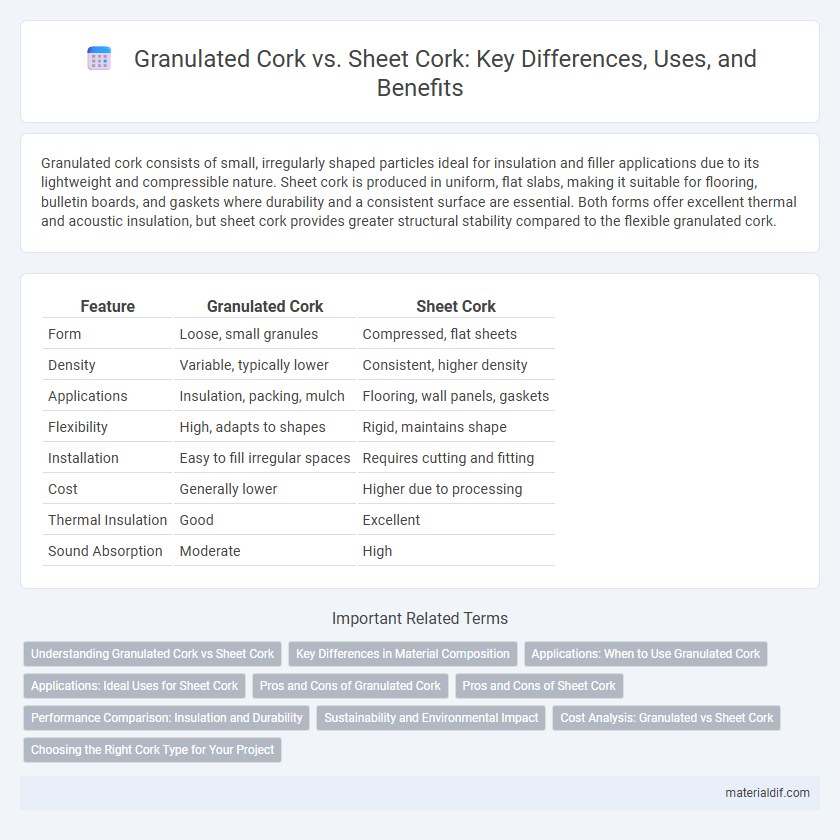 Granulated Cork vs. Sheet Cork: Key Differences, Uses, and Benefits