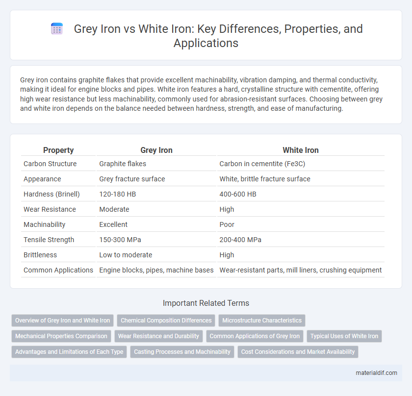 Grey Iron vs White Iron: Key Differences, Properties, and Applications