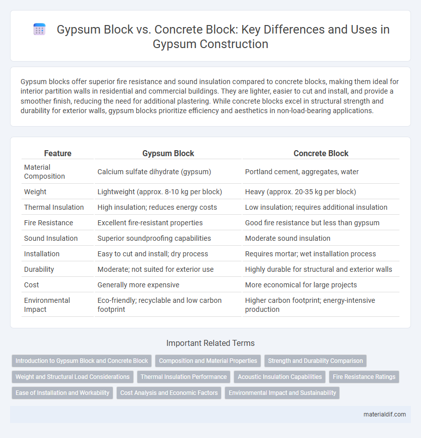 Gypsum Block vs. Concrete Block: Key Differences and Uses in Gypsum Construction