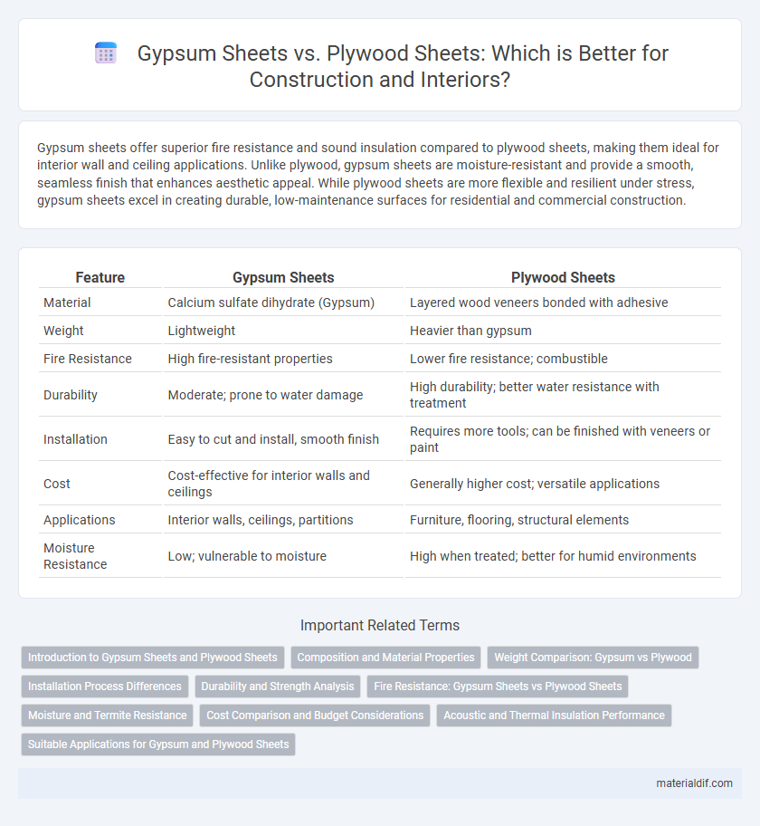 Gypsum Sheets vs. Plywood Sheets: Which is Better for Construction and Interiors?