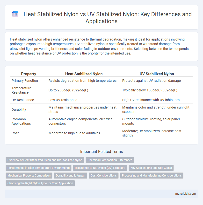 Heat Stabilized Nylon vs UV Stabilized Nylon: Key Differences and Applications