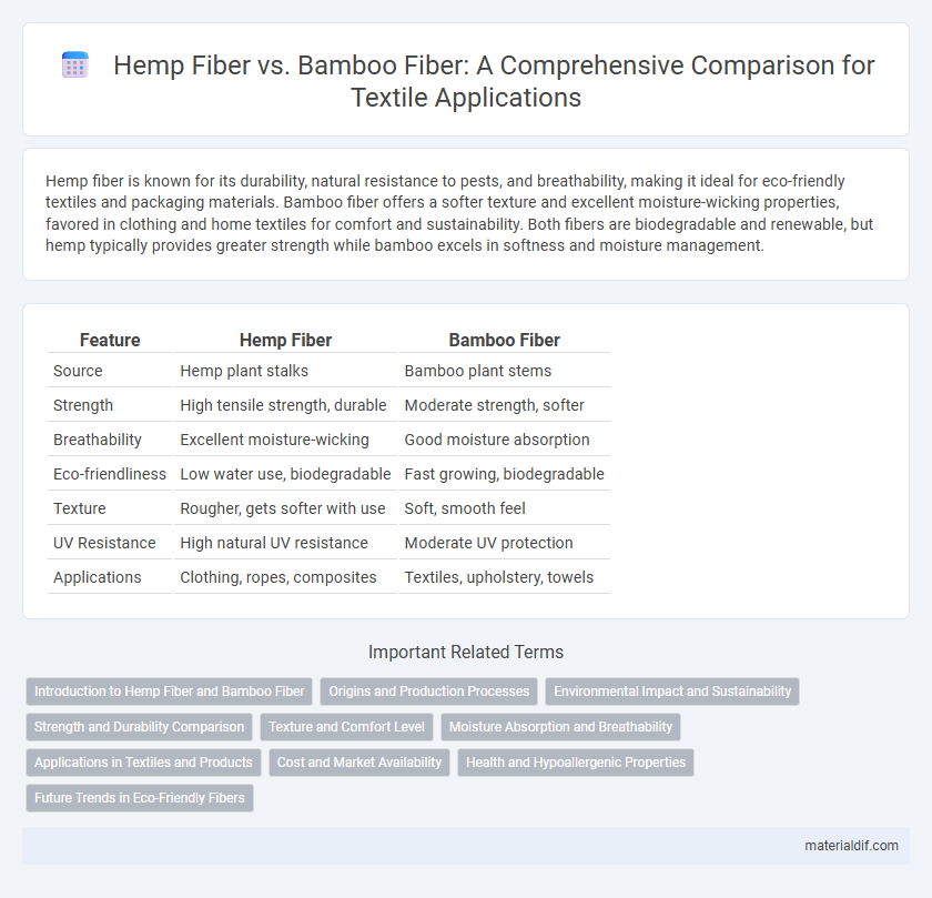 Hemp Fiber vs. Bamboo Fiber: A Comprehensive Comparison for Textile Applications