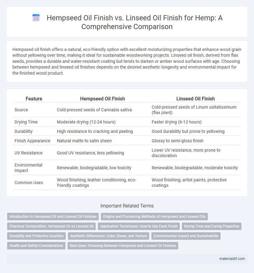 Hempseed Oil Finish vs. Linseed Oil Finish for Hemp: A Comprehensive Comparison
