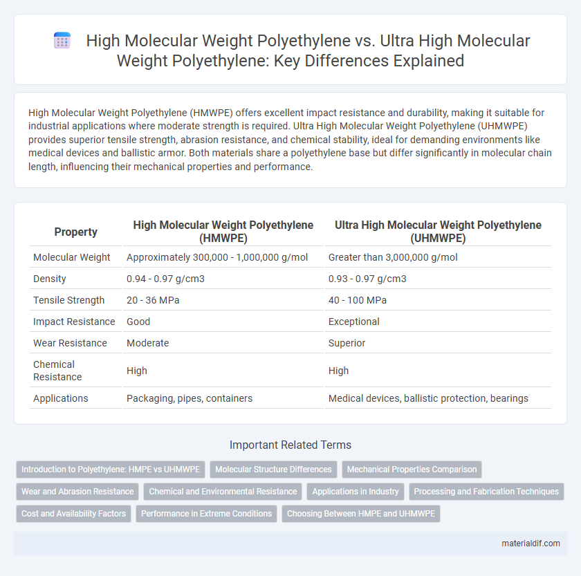 High Molecular Weight Polyethylene vs. Ultra High Molecular Weight Polyethylene: Key Differences Explained