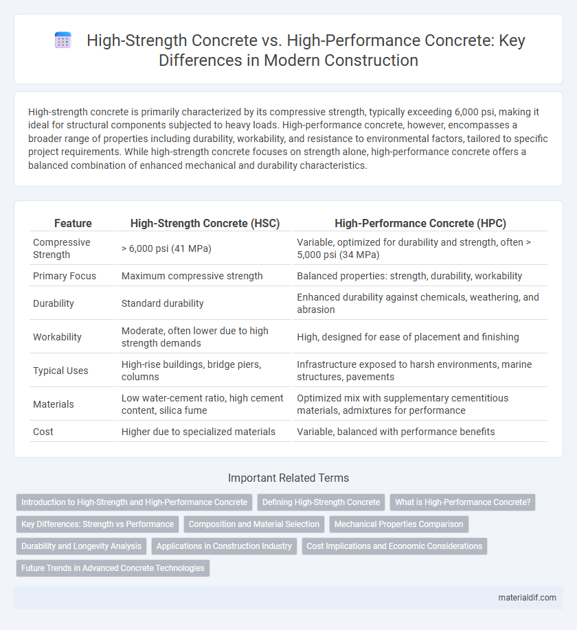 High-Strength Concrete vs. High-Performance Concrete: Key Differences in Modern Construction