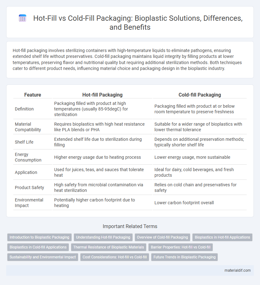 Hot-Fill vs Cold-Fill Packaging: Bioplastic Solutions, Differences, and Benefits