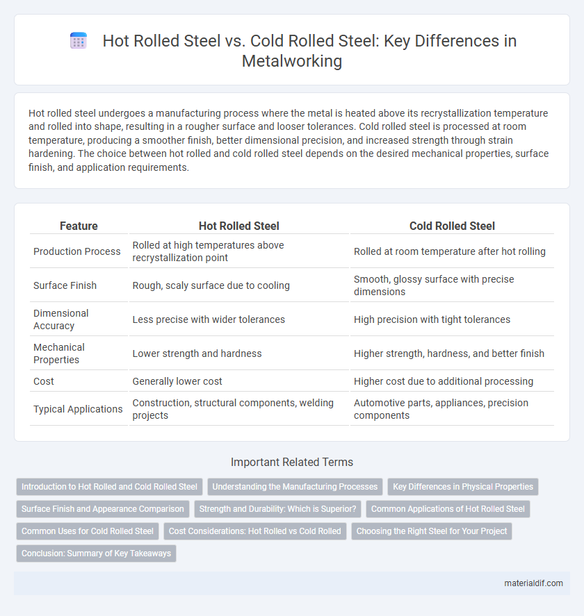 Hot Rolled Steel vs. Cold Rolled Steel: Key Differences in Metalworking