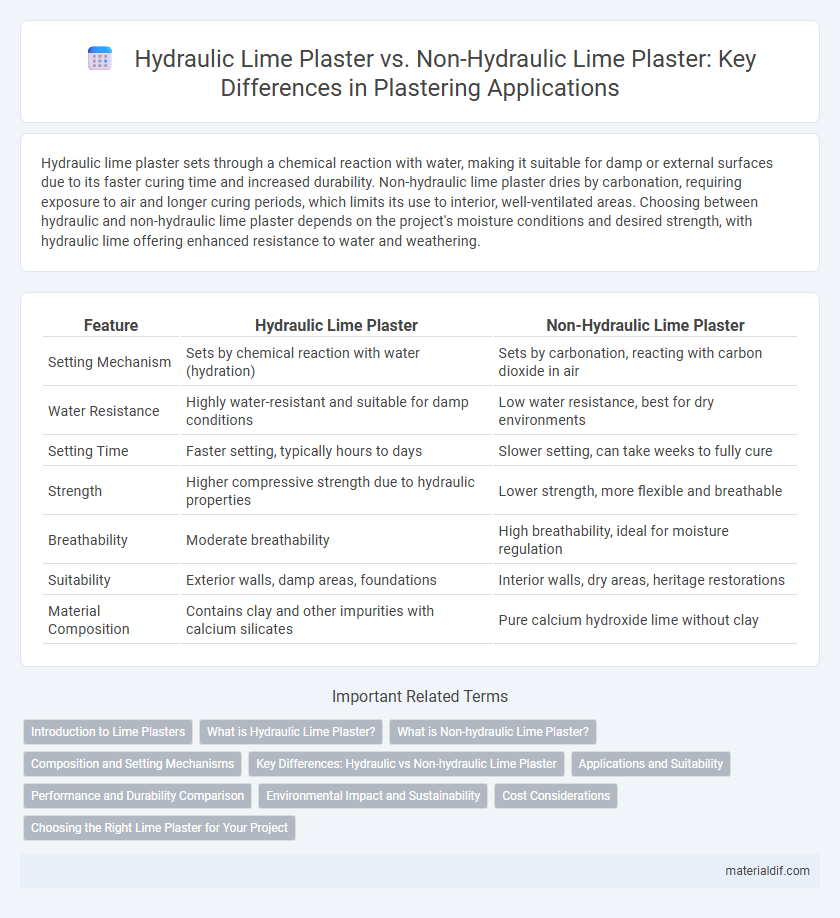 Hydraulic Lime Plaster vs. Non-Hydraulic Lime Plaster: Key Differences in Plastering Applications