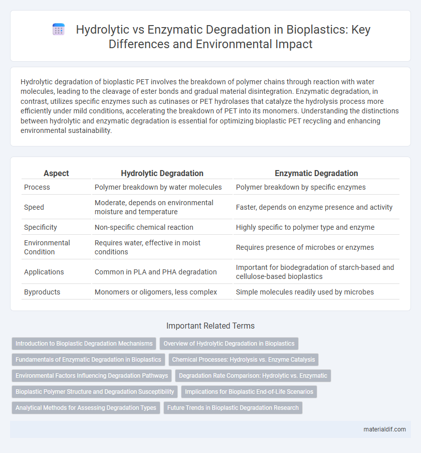 Hydrolytic vs Enzymatic Degradation in Bioplastics: Key Differences and Environmental Impact
