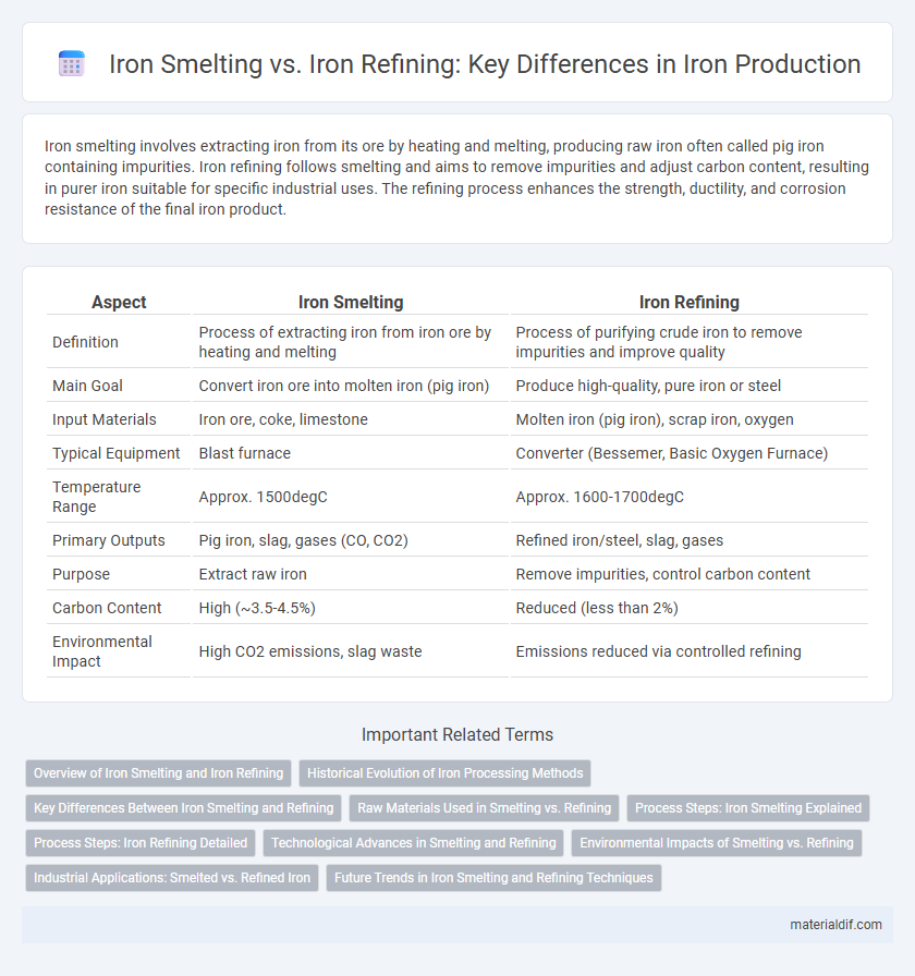 Iron Smelting vs. Iron Refining: Key Differences in Iron Production