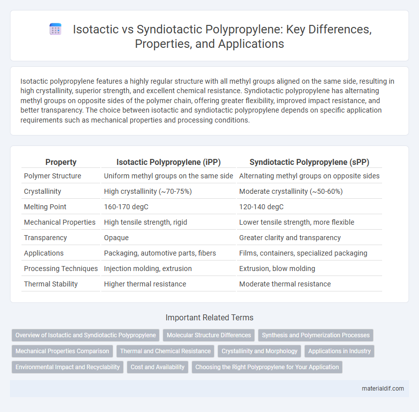 Isotactic vs Syndiotactic Polypropylene: Key Differences, Properties, and Applications