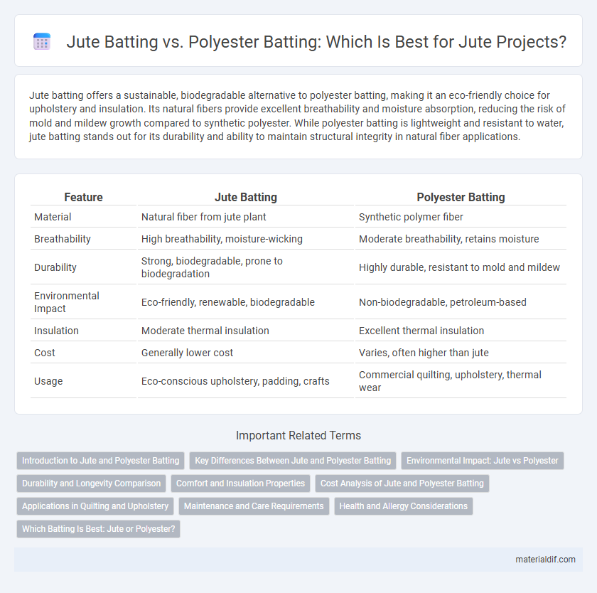 Jute Batting vs. Polyester Batting: Which Is Best for Jute Projects?