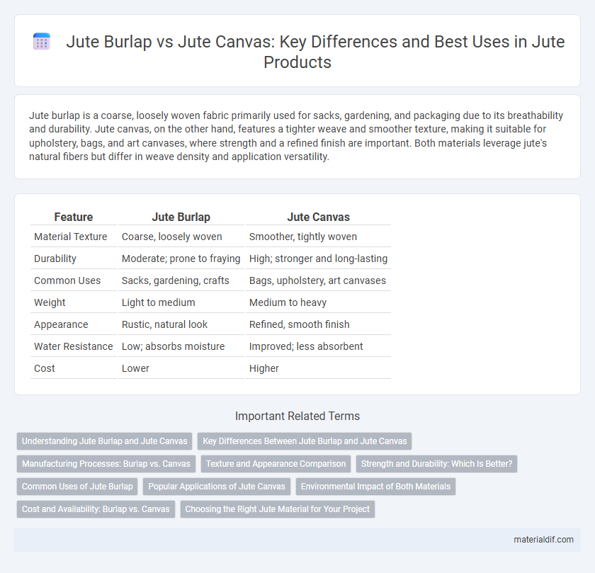 Jute Burlap vs Jute Canvas: Key Differences and Best Uses in Jute Products