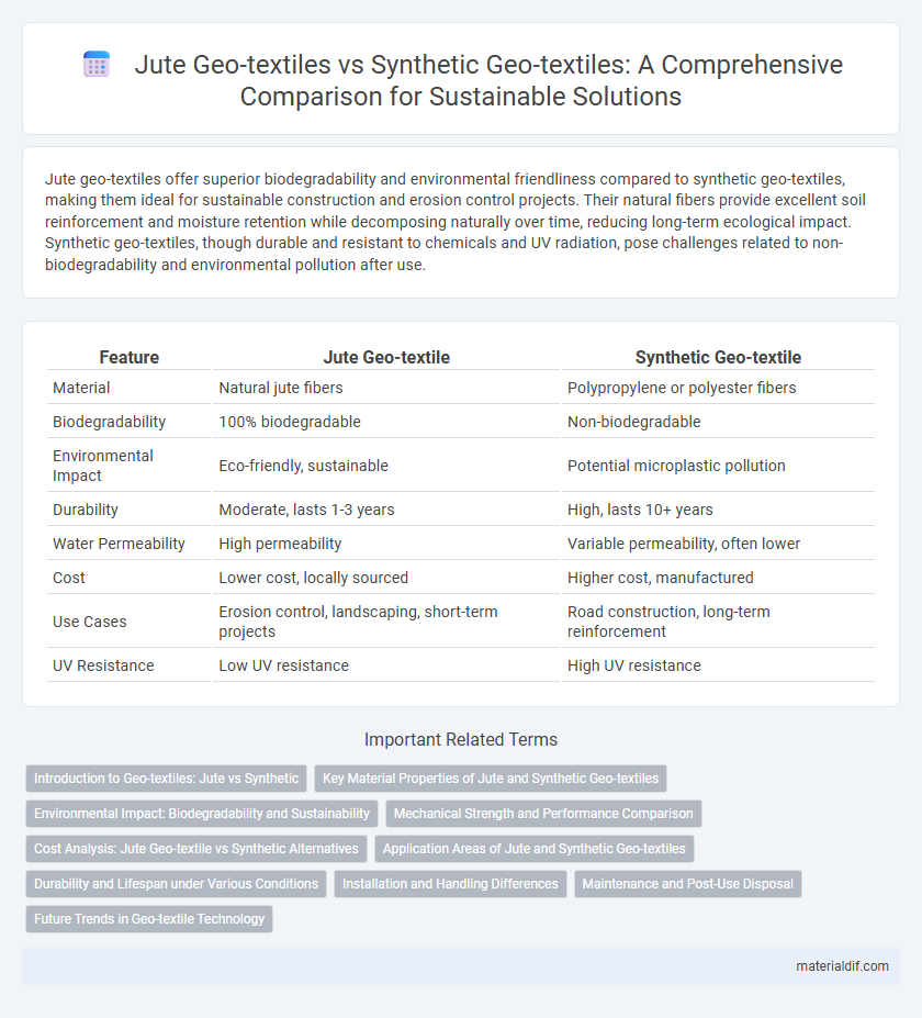 Jute Geo-textiles vs Synthetic Geo-textiles: A Comprehensive Comparison for Sustainable Solutions