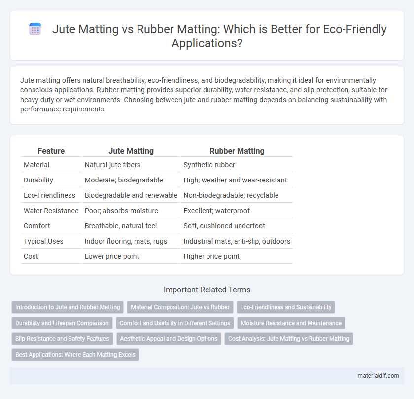 Jute Matting vs Rubber Matting: Which is Better for Eco-Friendly Applications?