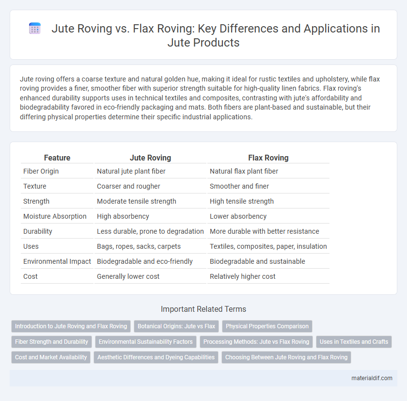 Jute Roving vs. Flax Roving: Key Differences and Applications in Jute Products
