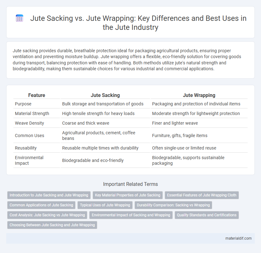 Jute Sacking vs. Jute Wrapping: Key Differences and Best Uses in the Jute Industry