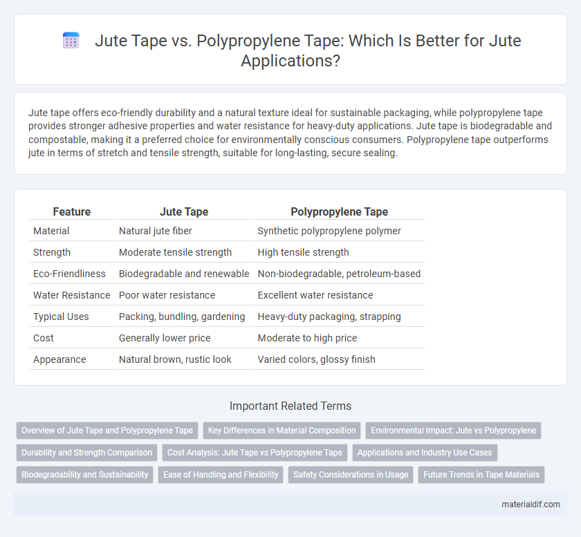 Jute Tape vs. Polypropylene Tape: Which Is Better for Jute Applications?
