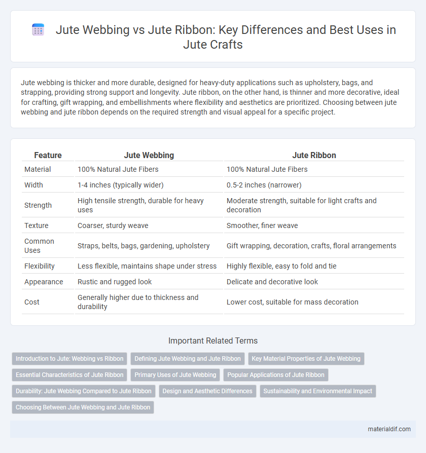 Jute Webbing vs Jute Ribbon: Key Differences and Best Uses in Jute Crafts