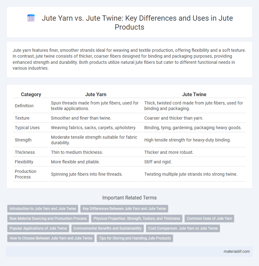 Jute Yarn vs. Jute Twine: Key Differences and Uses in Jute Products
