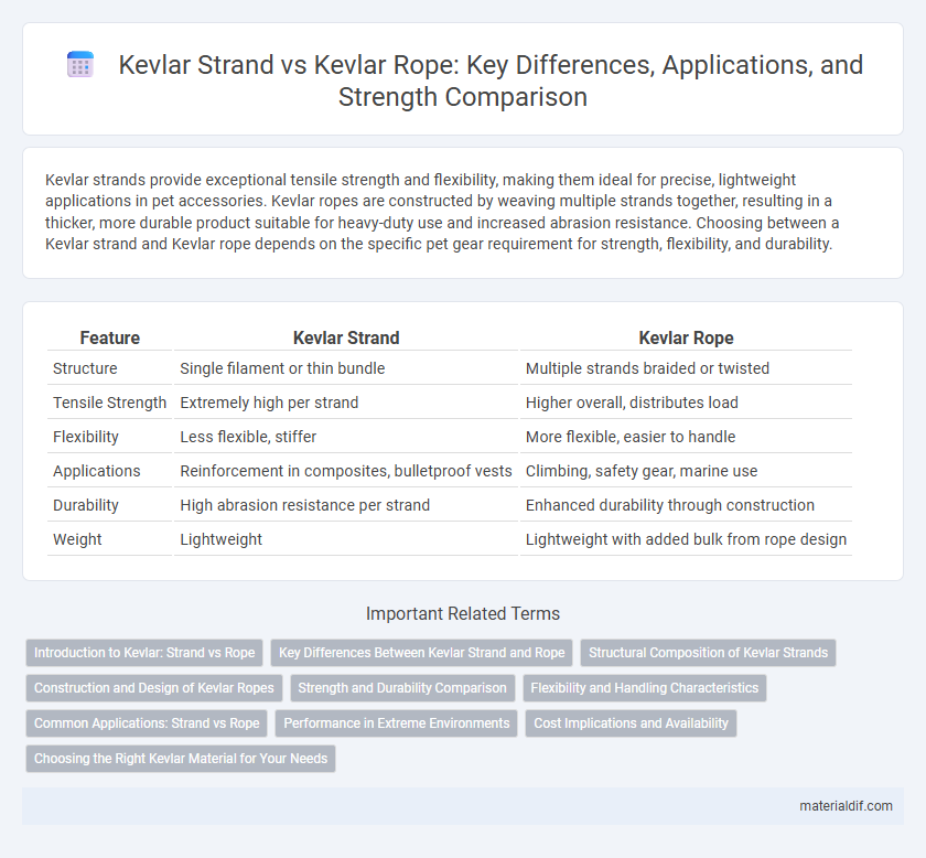 Kevlar Strand vs Kevlar Rope: Key Differences, Applications, and Strength Comparison