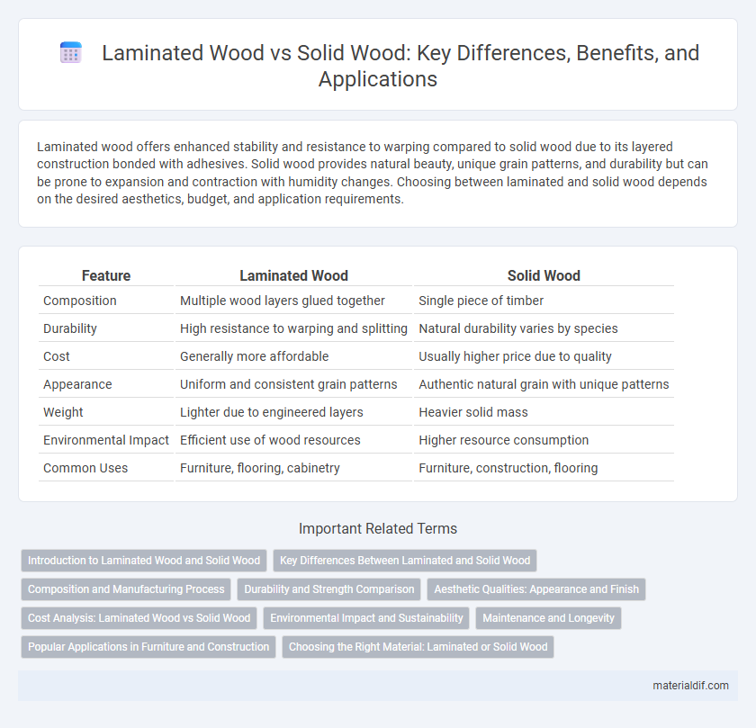 Laminated Wood vs Solid Wood: Key Differences, Benefits, and Applications