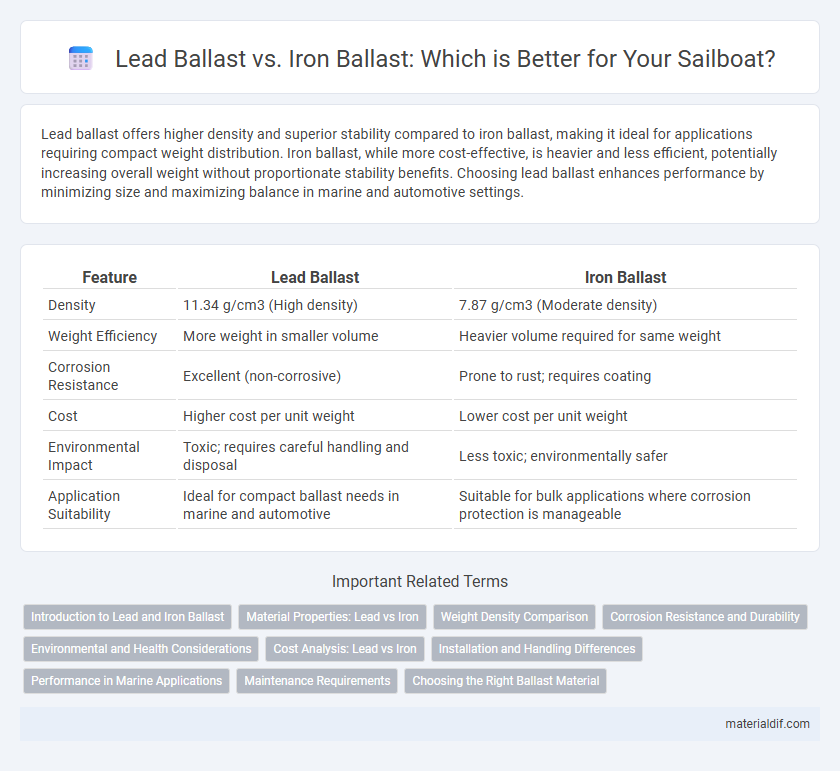Lead Ballast vs. Iron Ballast: Which is Better for Your Sailboat?