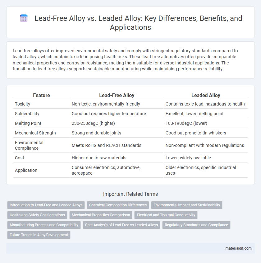 Lead-Free Alloy vs. Leaded Alloy: Key Differences, Benefits, and Applications