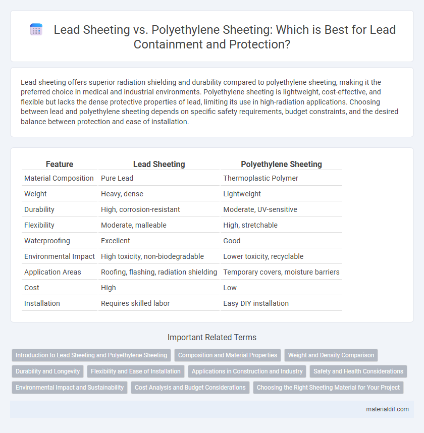 Lead Sheeting vs. Polyethylene Sheeting: Which is Best for Lead Containment and Protection?