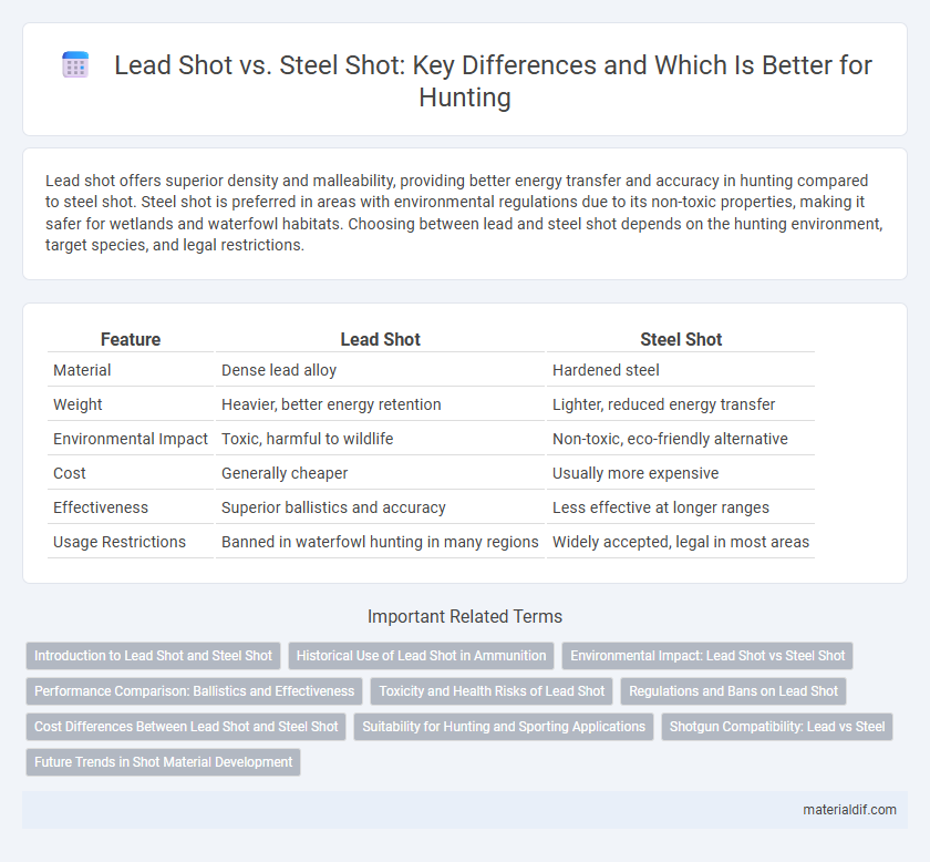 Lead Shot vs. Steel Shot: Key Differences and Which Is Better for Hunting