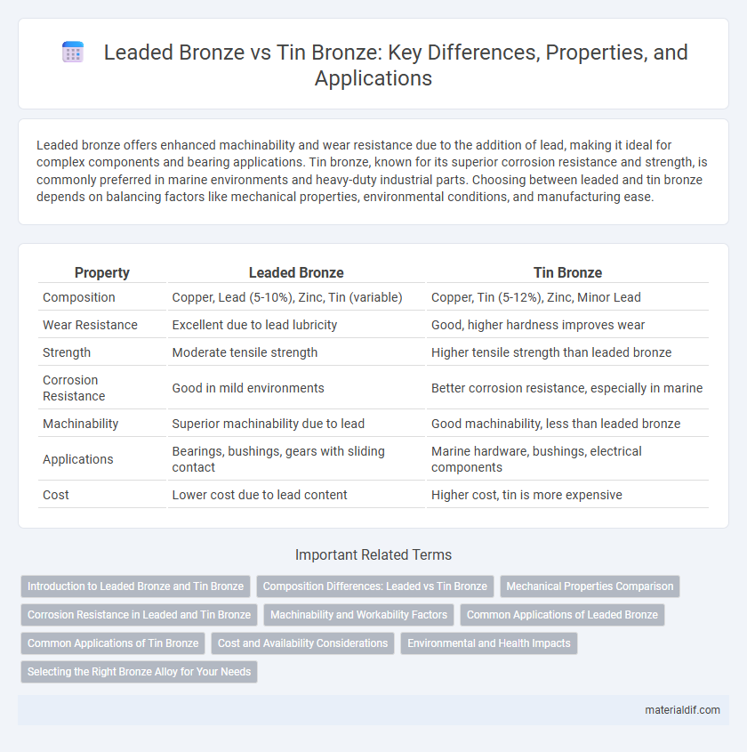 Leaded Bronze vs Tin Bronze: Key Differences, Properties, and Applications