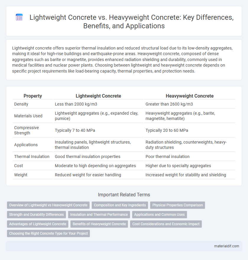 Lightweight Concrete vs. Heavyweight Concrete: Key Differences, Benefits, and Applications