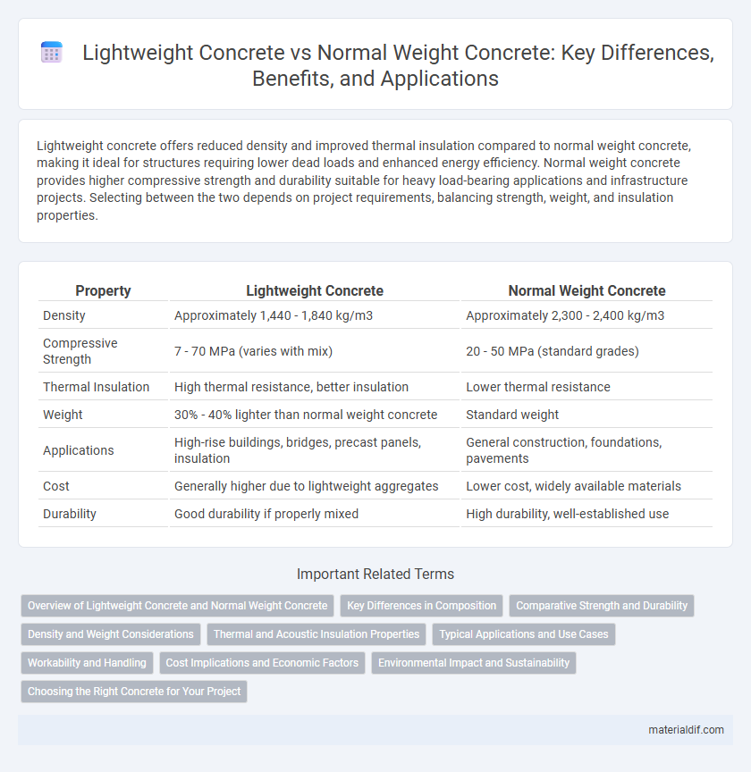 Lightweight Concrete vs Normal Weight Concrete: Key Differences, Benefits, and Applications