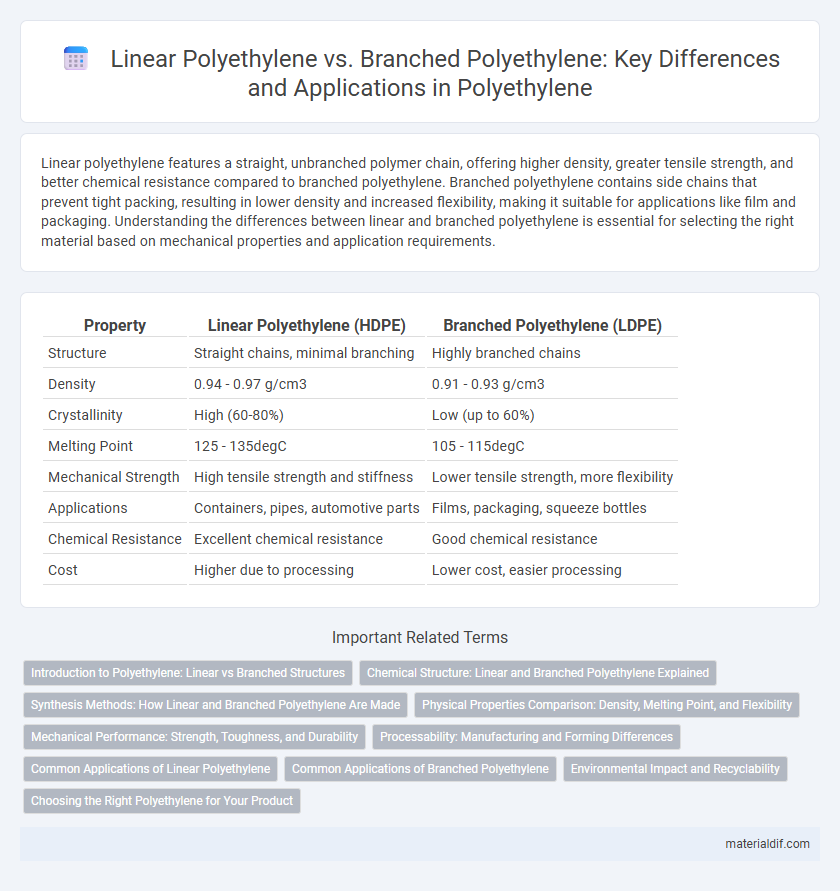 Linear Polyethylene vs. Branched Polyethylene: Key Differences and Applications in Polyethylene