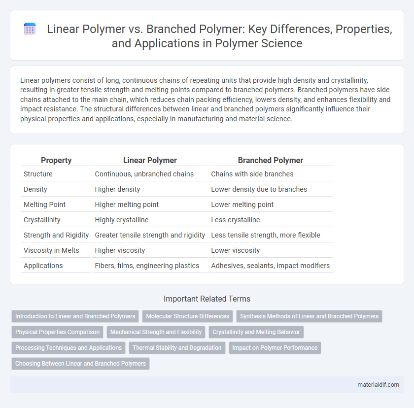 Linear Polymer vs. Branched Polymer: Key Differences, Properties, and Applications in Polymer Science