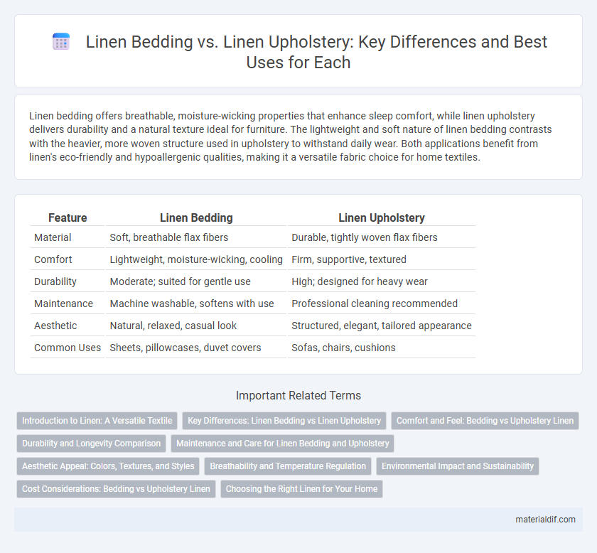 Linen Bedding vs. Linen Upholstery: Key Differences and Best Uses for Each