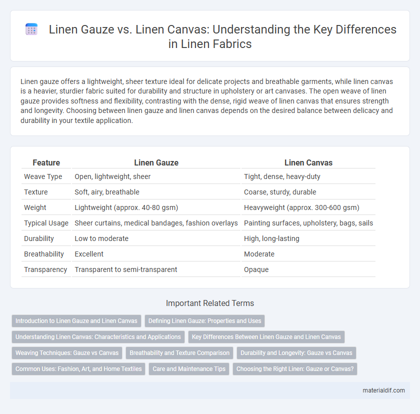 Linen Gauze vs. Linen Canvas: Understanding the Key Differences in Linen Fabrics