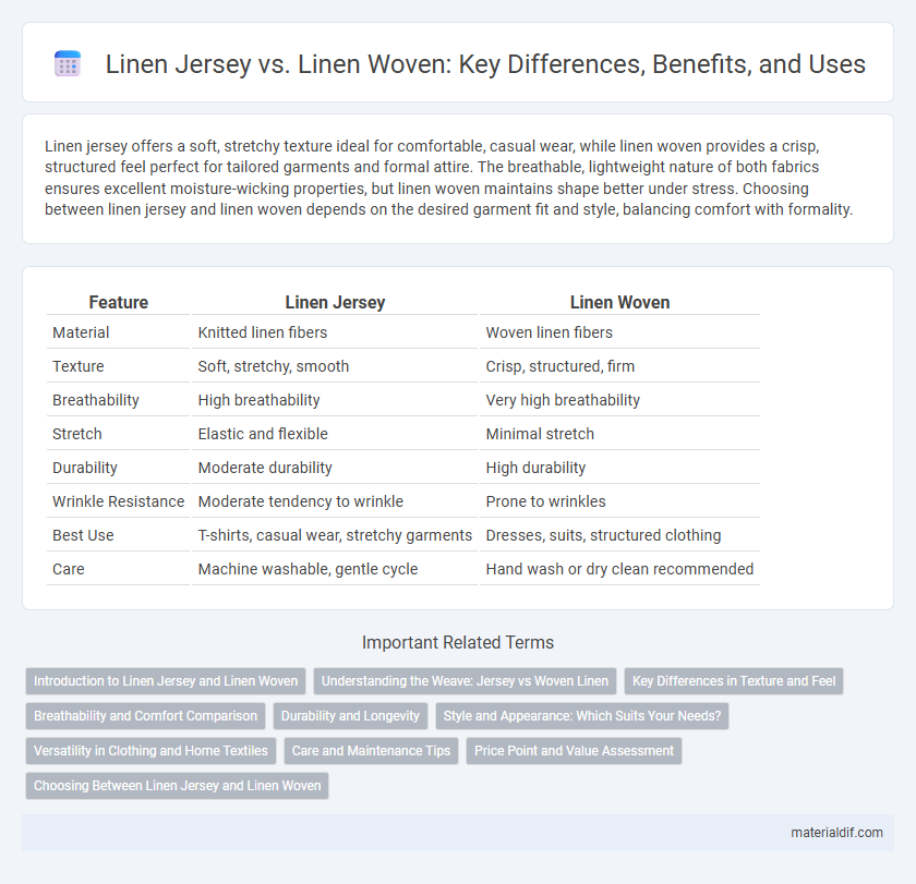 Linen Jersey vs. Linen Woven: Key Differences, Benefits, and Uses