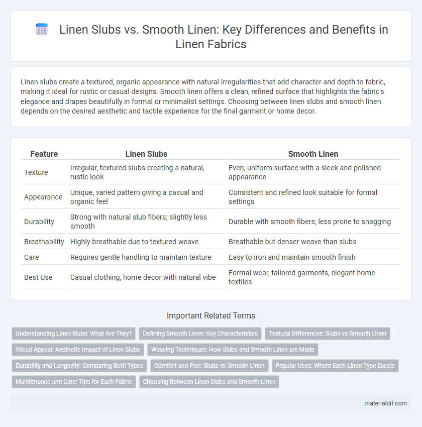 Linen Slubs vs. Smooth Linen: Key Differences and Benefits in Linen Fabrics